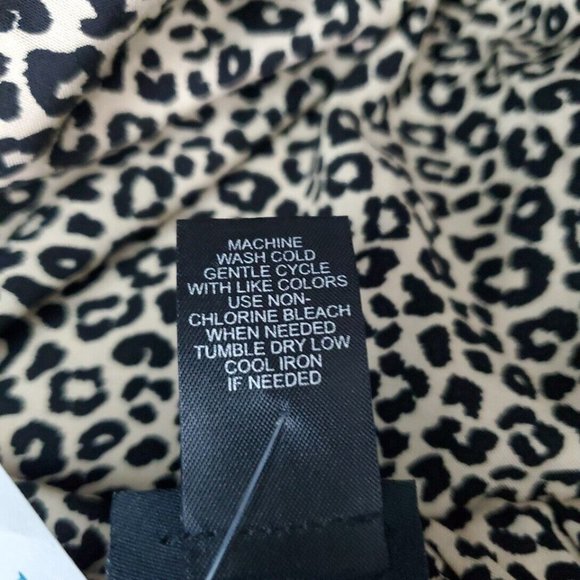 Rue 21 Top‎ Plus Size 4X Leopard Off Shoulder Tie Front Cropped Button-Up NWT - Picture 6 of 6